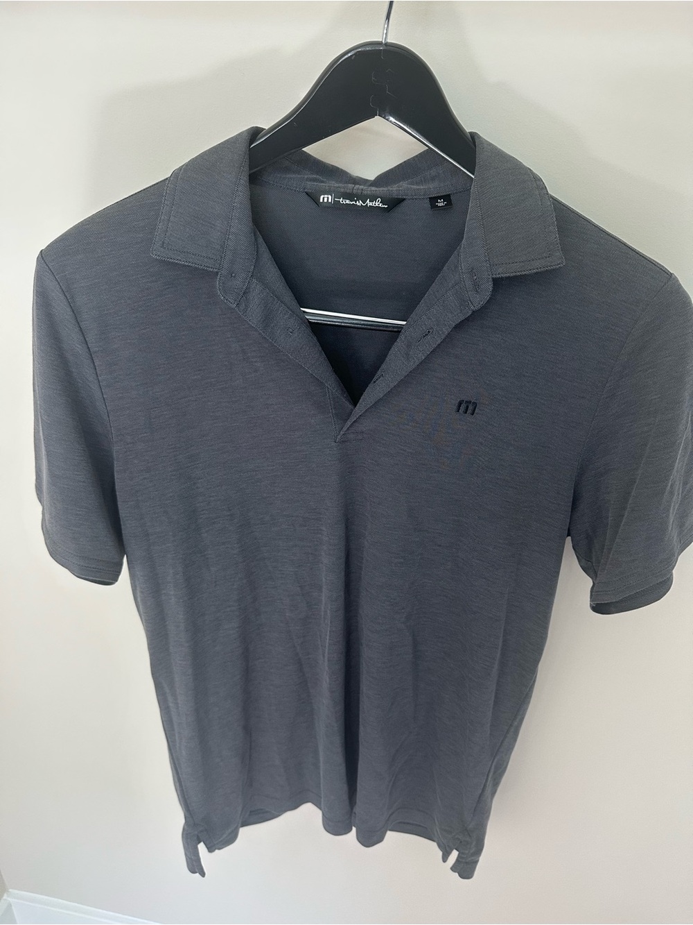 Travis Mathew Men's Polo - Charcoal Gray